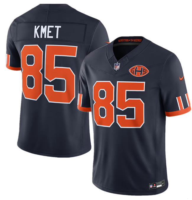 Men's Navy Chicago Bears #85 Cole Kmet 2026 F.U.S.E. Rivalries Collection Limited Stitched Football Jersey